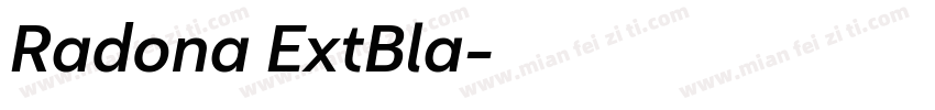 Radona ExtBla字体转换